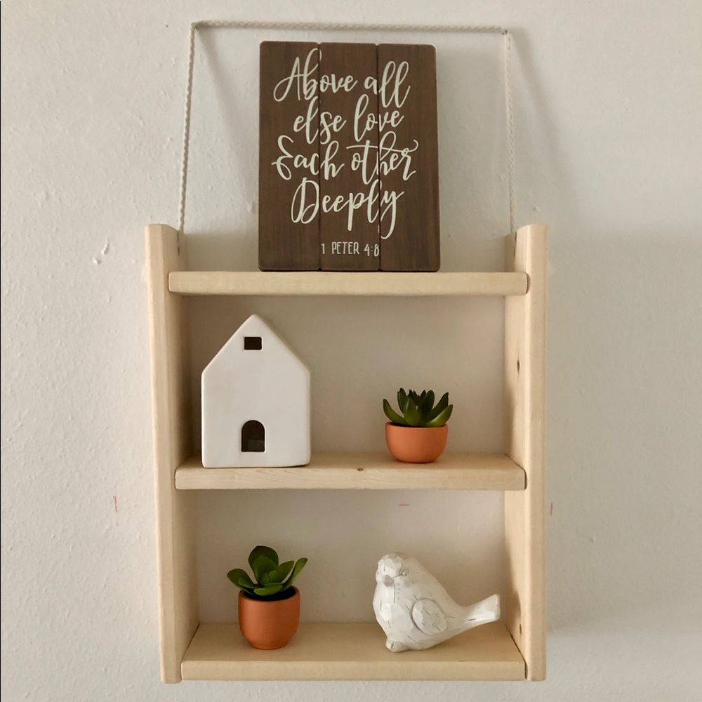 Handmade Ladder Rope Shelf - Picture 2 of 7